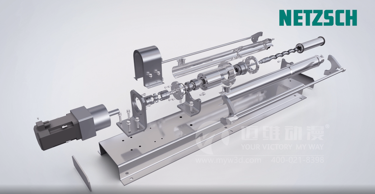 單螺桿泵結構展示動畫(圖1)